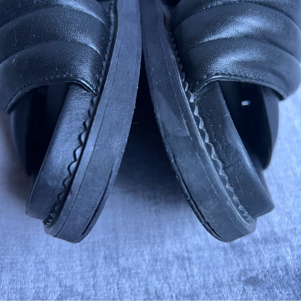 The Bali Tailor Oska Sandals Sz 39 US 8 Black Slides Casual Soft Beach Summer - Picture 11 of 15